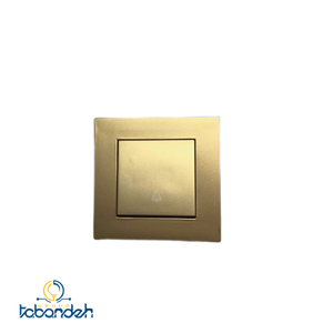 کلید شاسی زنگ BEKER مدل آسان بژ با قاب بژ